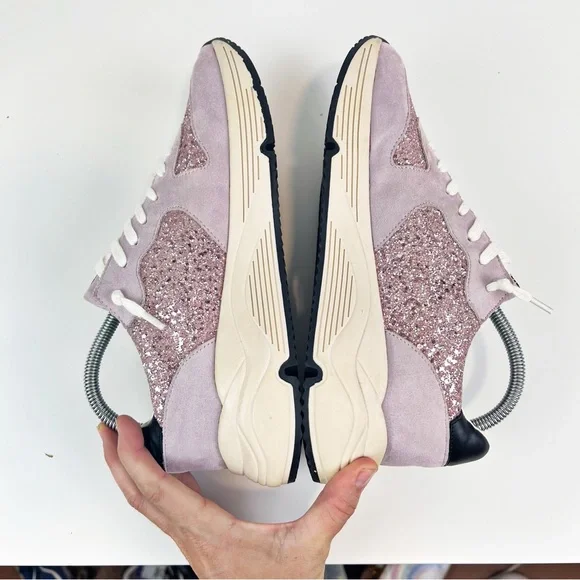 Mi.iM Fashion Shoe Rowan Purple Glitter Star Chunky Sneaker Womens Size … - Picture 6 of 9